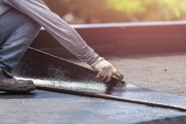 Professional Basement Waterproofing technician working in Verona, KY